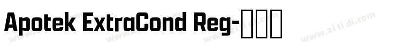 Apotek ExtraCond Reg字体转换